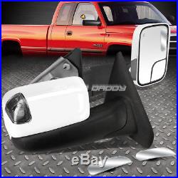 Power Chrome Heat Smoked Signal Tow+safety Blind Spot Mirror For 02-09 Dodge Ram