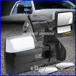 Power Heat Tow Mirror Side Led Signal+blind Spot Square Convex For 04-14 F150