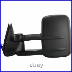 Power Towing Mirror For 2003-2006 Chevy Silverado 1500 Manual Fold Textured 2Pc