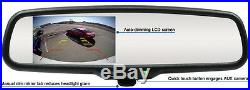 ROSTRA Rearview Mirror withMultiple Inputs Includes Backup & 2 Blind Spot Cameras