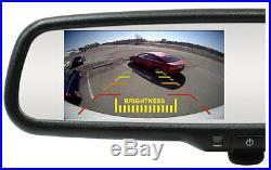 ROSTRA Rearview Mirror withMultiple Inputs Includes Backup & 2 Blind Spot Cameras