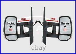 Renault Master Long Arm Wing Mirror Electric Complete Set Right Left 2010 On