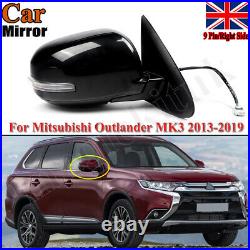 Right 9 Pin Door Wing Mirror Heated For Mitsubishi Outlander MK3 GF 2013-2019 UK