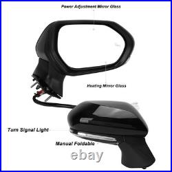 (Right)Power Heated Mirror Weatherproof Scratch Resistant Blind Spot Monitoring