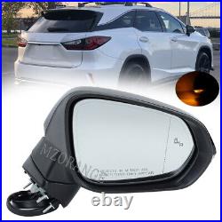 Right Wing Mirror Blind Spot Heated Folding For Lexus RX350 RX450 2016-2022