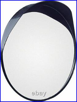 SW 30cm Outdoor, Garage, Driveway Convex Security & Blind Spot Bend Mirror-Black