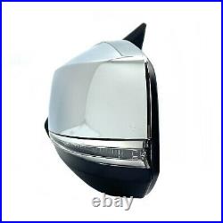 Side Mirror for TOYOTA TACOMA 16-20 with Blind Spot Turn Signal Chrome DRIVER LEFT