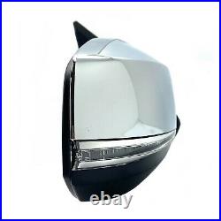 Side Mirror for TOYOTA TACOMA 16-20 with Blind Spot Turn Signal Chrome PASSENGER