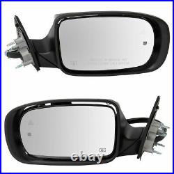 Side View Mirror Pair Power Heated Blind Spot Detection Memory For Dodge Charger