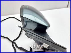 Skoda Superb Mk3 B8 2017 Estate Wing Mirror Power Fold Blind Spot Left Side Grey