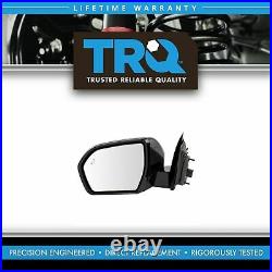 TRQ Mirror LH Side Power Fold Heated Blind Spot Checkered Finish for Expedition