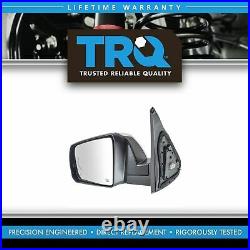 TRQ Mirror Power Fold Heat Signal Memory Blind Spot Puddle Chrome LH for Tundra