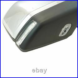 TRQ Power Fold Heated Signal Memory Blind Spot Puddle Chrome Right Side Mirror For Toyota Tundra 2014-2017