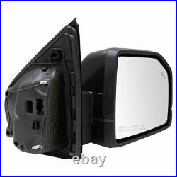 TRQ Mirror Power Folding Heat Signal Blind Spot Memory Camera Spot RH for F150