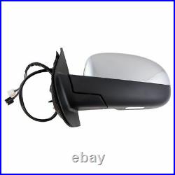 TRQ Mirror Power Folding Heated Signal Memory Blind Spot Puddle Chrome LH for GM
