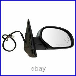 TRQ Mirror Power Folding Heated Signal Memory Blind Spot Puddle Chrome RH for GM