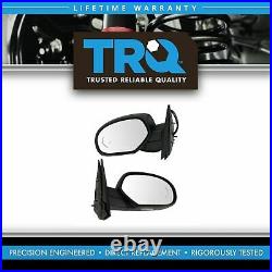 TRQ Mirror Power Folding Heated Signal Memory Blind Spot Puddle Textured Pair