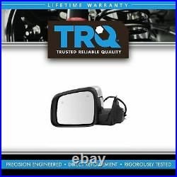 TRQ Mirror Power Heated Signal Blind Spot Chrome LH for Grand Cherokee