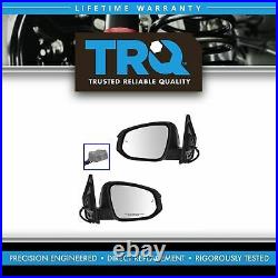 TRQ Mirrors Power Heated Turn Signal Blind Spot LH RH Pair Set for 13-14 Rav 4
