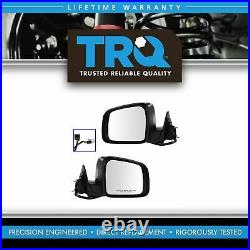 TRQ Mirrors Power Heated Turn Signal Blind Spot Set for 11-18 Grand Cherokee