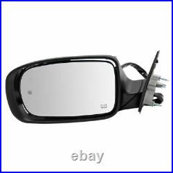 TRQ Side View Mirror Pair Power Heated Blind Spot Detection For Dodge Charger