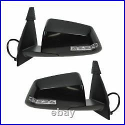 TRQ Side View Mirrors Heated Signal Blind Spot Pair for Traverse Acadia Outlook