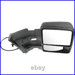 Tow Mirror For 2011 2012 Ford F-450 Super Duty Right Side Manual Fold Blind Spot