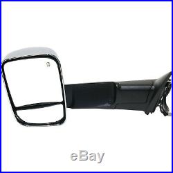 Tow Mirror For 2013 2018 Ram 1500 Driver Side Power Heat Memory Blind Spot Glass