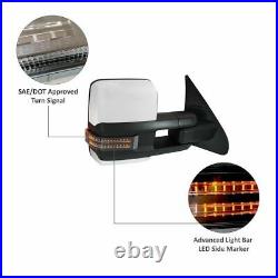 Chrome Towing Mirrors For Toyota Tundra & Sequoia (2014-2018) – Power Fold, Signal, Blind Spot