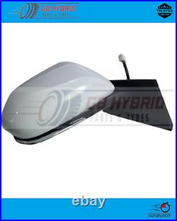 Toyota Prius 2016-2022 Driver Side Mirror with Blind Spot White (Auto fold BSM)