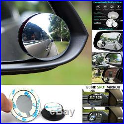 Universal Car Two Side Stick On Adjustable Round Blind Spot Mirrors For Cars