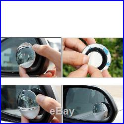 Universal Car Two Side Stick On Adjustable Round Blind Spot Mirrors For Cars