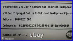 VW Golf 7 Facelift RHD Folding mirrors Blind Spot 5G2857501EF