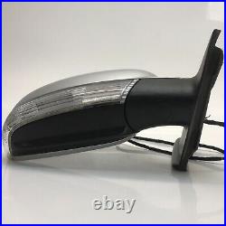 VW Touareg 7L RIGHT 2002 2006 door wing mirror UK Driver O/S SILVER 7 wire