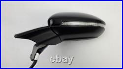 Volkswagen Golf Mk7 Mk7.5 2013-2020 Left Passenger Wing Mirror Black 15 Pin Oem