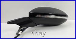 Volkswagen Golf Mk7 Mk7.5 2013-2020 Left Passenger Wing Mirror Black 15 Pin Oem