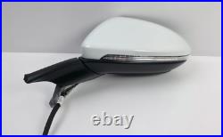 Volkswagen Golf Mk7 Mk7.5 2013-2020 Left Passenger Wing Mirror White 15 Pin Oem