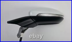Volkswagen Golf Mk7 Mk7.5 2013-2020 Left Passenger Wing Mirror White 15 Pin Oem
