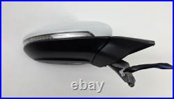 Volkswagen Golf Mk7 Mk7.5 2013-2020 Right Driver Wing Mirror White 11 Pin OEM
