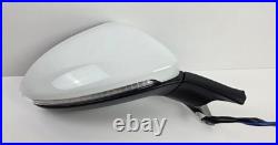 Volkswagen Golf Mk7 Mk7.5 2013-2020 Right Driver Wing Mirror White 11 Pin OEM
