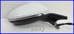 Volkswagen Golf Mk7 Mk7.5 2013-2020 Right Driver Wing Mirror White 11 Pin OEM