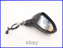 Volkswagen Golf Mk8 Wing Mirror Power Fold Blind Spot Right Side In Black 2022