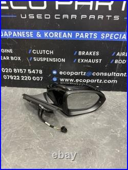 Vw Taigo Driver Side Mirror Power Fold Blind Spot 2g8857502l Black 2022-2025