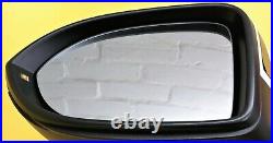 Vw Volkswagen Passat B8 2015-2020 Wing Mirror Power Fold Blind Spot White Left