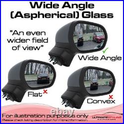 Wing Mirror Glass Audi A1 GB 2018-2022 Heated With LED Blind Spot Indicator Pair
